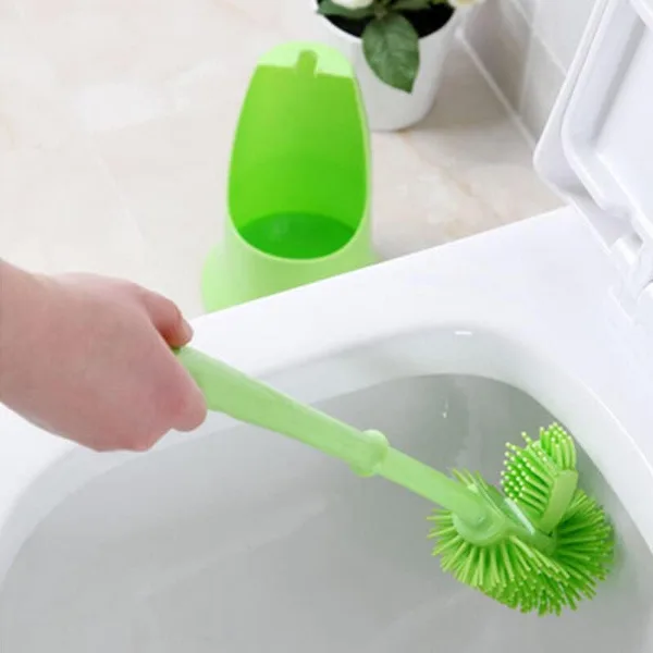Ergonomik Silikon Tuvalet Fırçası