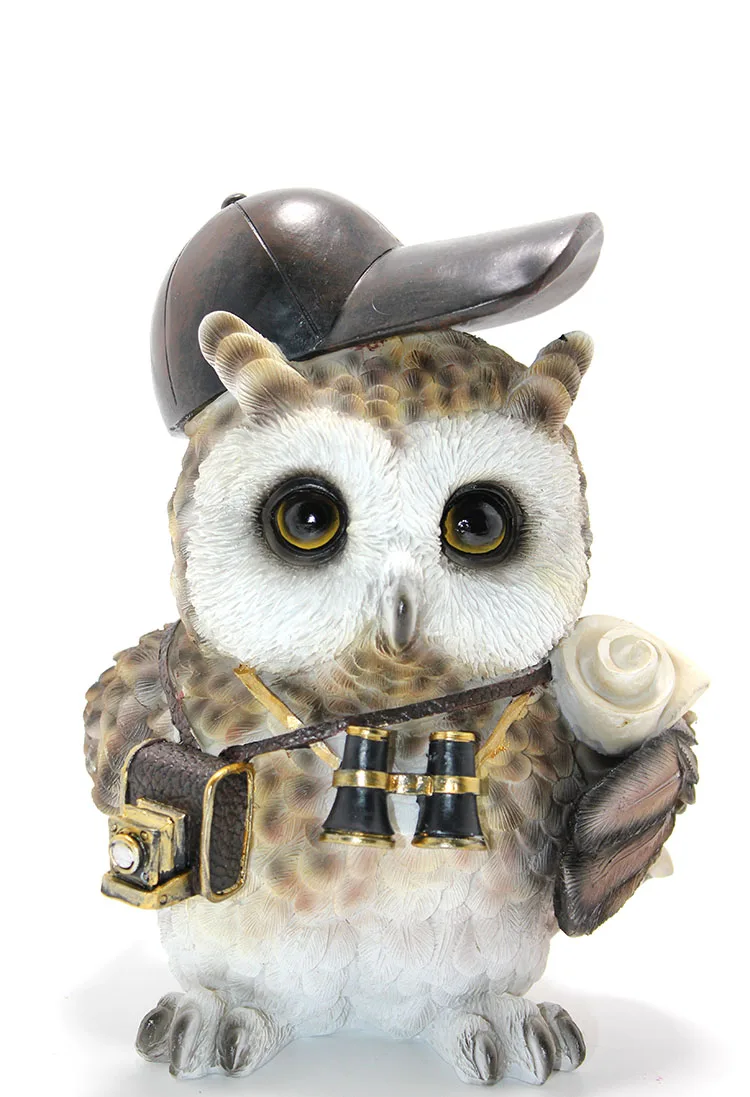 Steampunk Polyester Baykuş Figürü 2
