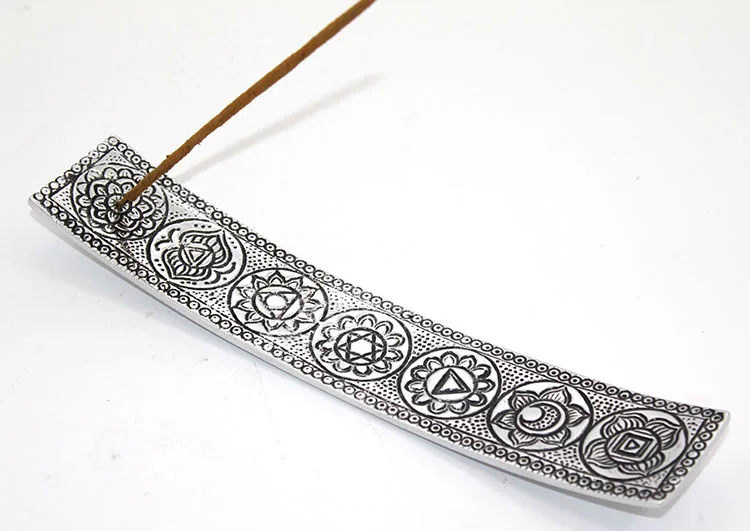 Metal Kayık 7 Çakra (Chakra) Tütsülük