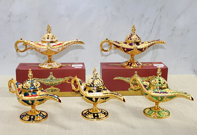 Mineli Metal Alaaddin Lambası 5