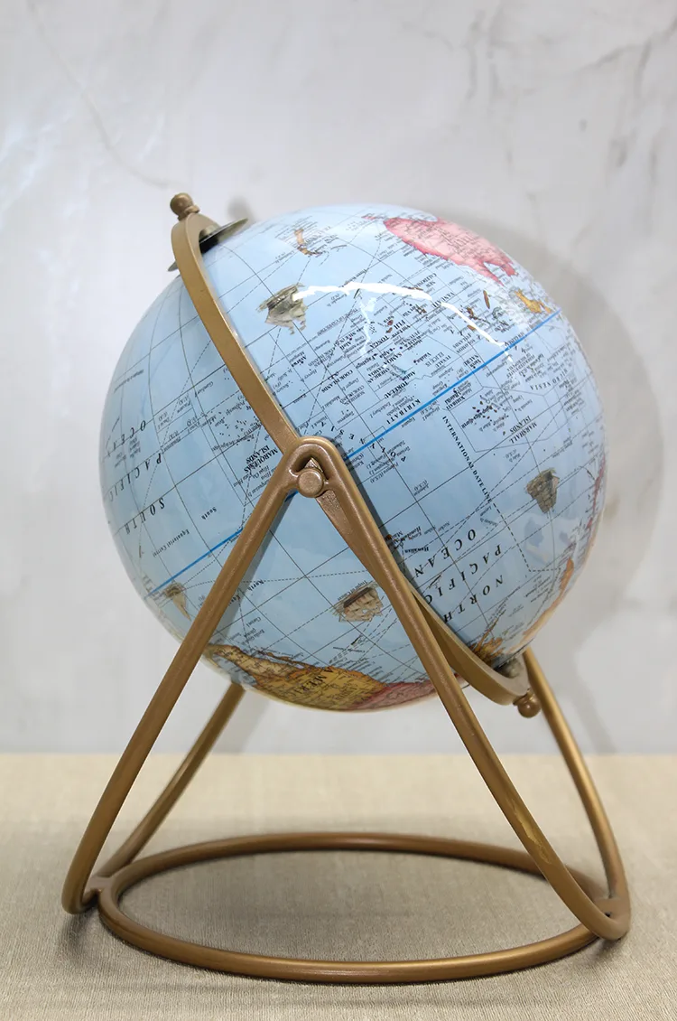 Dekoratif Metal Standlı Dünya Küre - 2