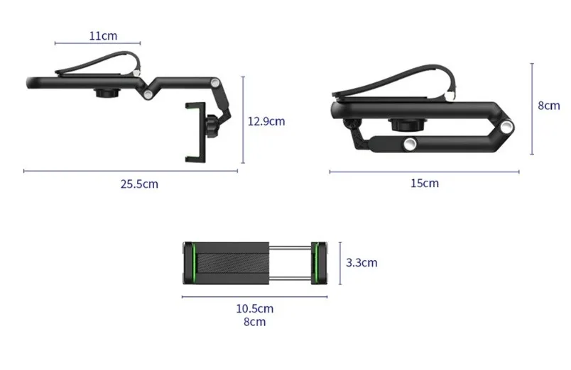 1080° Dönebilen Çok Fonksiyonlu Telefon Tutucu