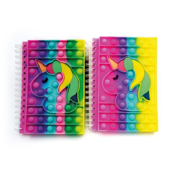 Pop-It Notebook s Unicorn Design