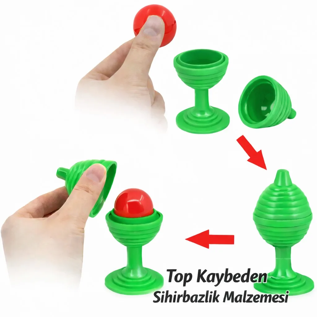 Žalios spalvos magija puodelis kamuoliukas įkrovimo žaidimas 7 cm