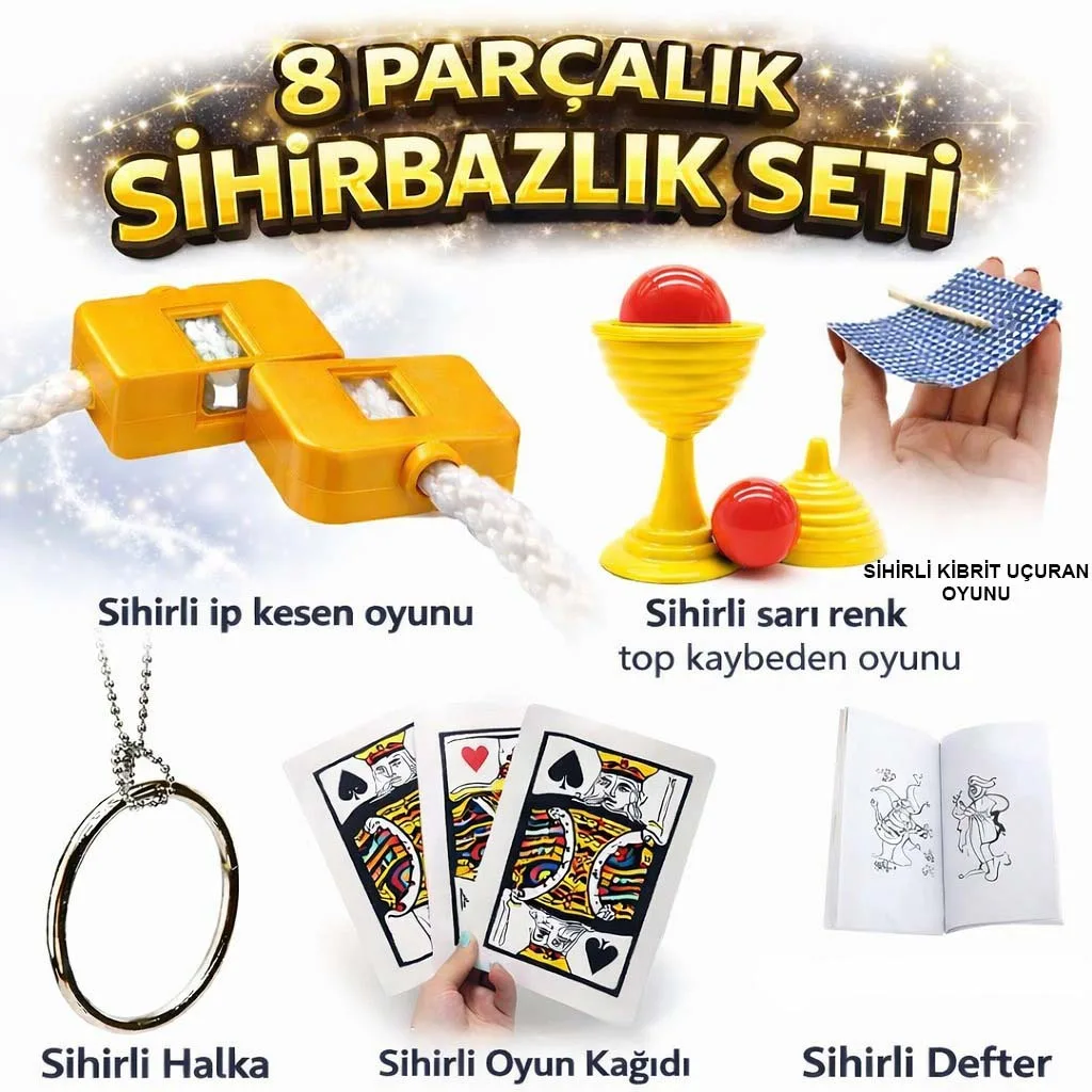 8 Burtininkas rinkinys (Cibrit, Notebook, Ring, Mug, Ip, 3 kortelės)