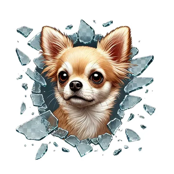 Köpek Tasarımlı Araç Stickerı