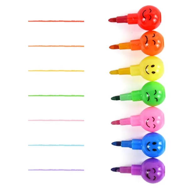 4 Emoji Softener Dye Pen rinkinys