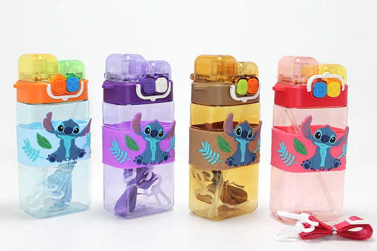 Stitch Çift Bölmeli Pipetli Suluk - 2